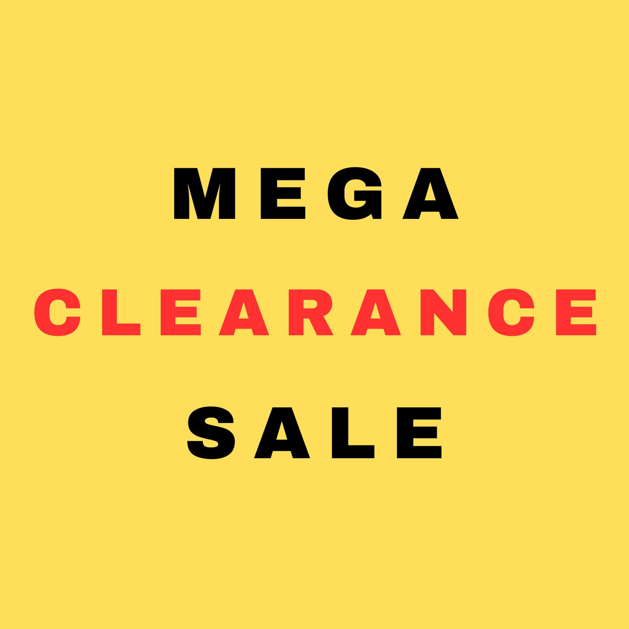 Clearance Sale